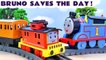 Thomas and Friends BRUNO helps The All Engines Go Toy Trains Thomas and Percy Cartoon for Kids Children