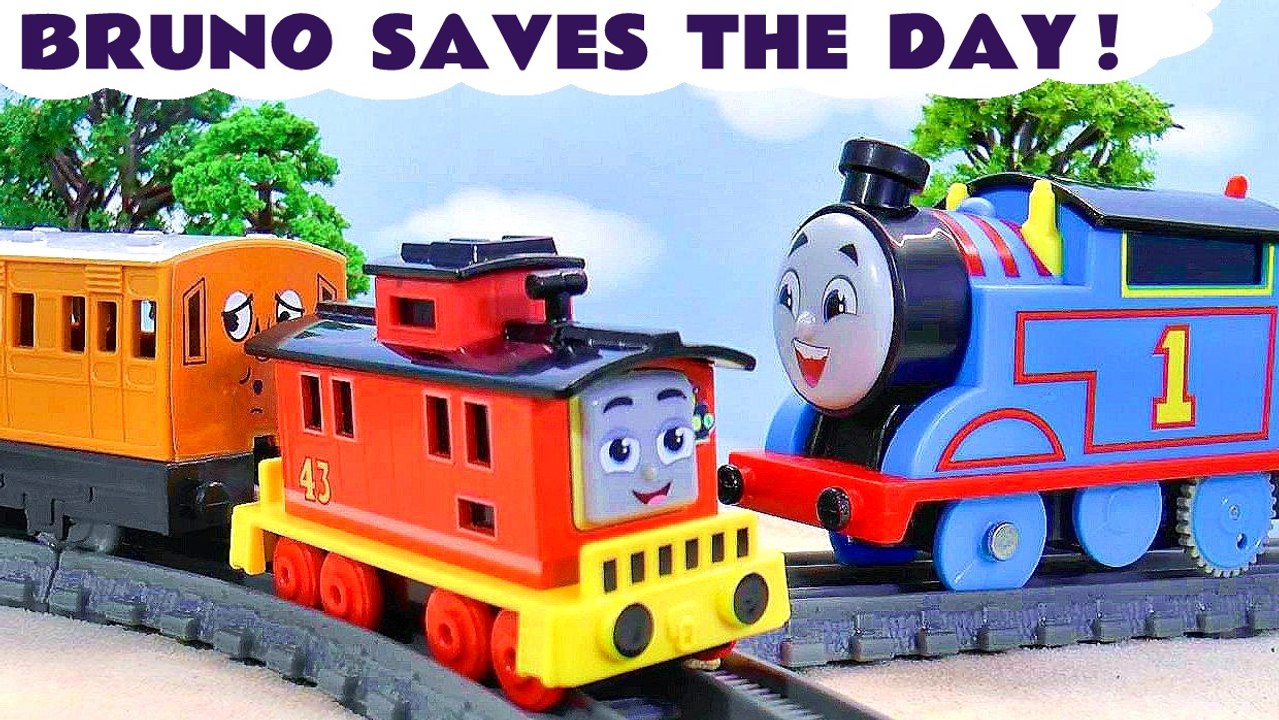 Thomas and Friends BRUNO helps The All Engines Go Toy Trains Thomas and Percy Cartoon for Kids Children