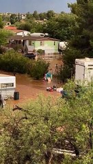 Flooding in Spring Valley, Arizona