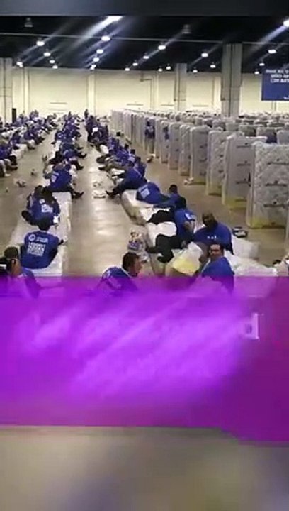 Le plus grands dominos de matelas humains