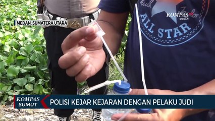 Polisi Kejar-kejaran dengan Pelaku Judi dan Narkoba di Medan