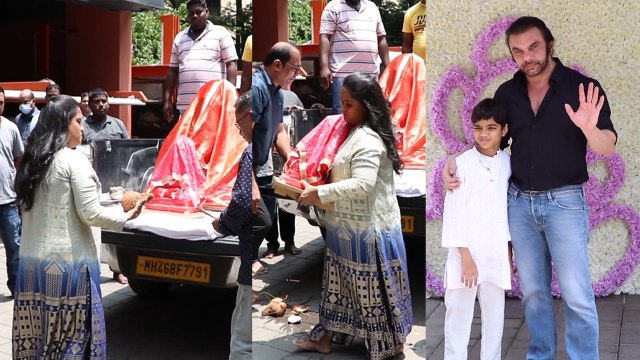 Salman Khan की बहन Arpita और भाई Sohail Khan ने उनके बिना ही घर लाए गणपति बप्पा | FilmiBeat