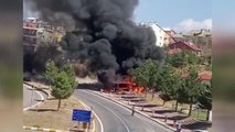Konya haber: Seydişehir'de yanan midibüs kullanılamaz hale geldi