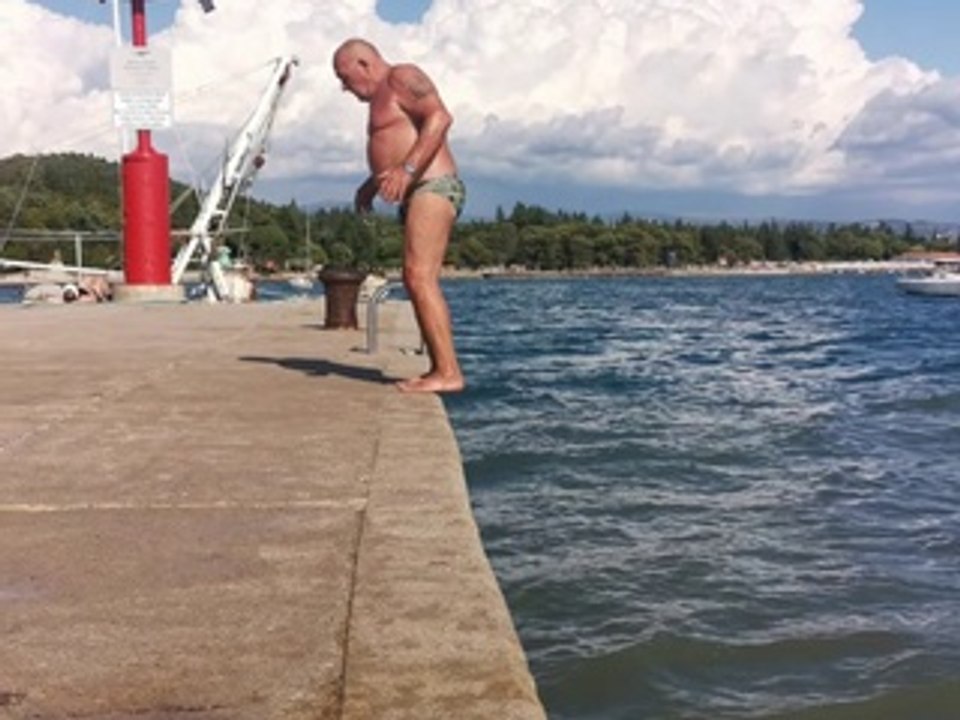Backflipping into a Belly Flop
