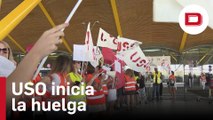 USO inicia la huelga de tripulantes de cabina y denuncia a Iberia Express