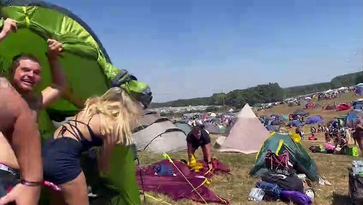 Gazebo Goes Up and Away