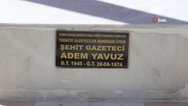 Kıbrıs Barış Harekatının tek gazeteci şehidi mezarı başında anıldı
