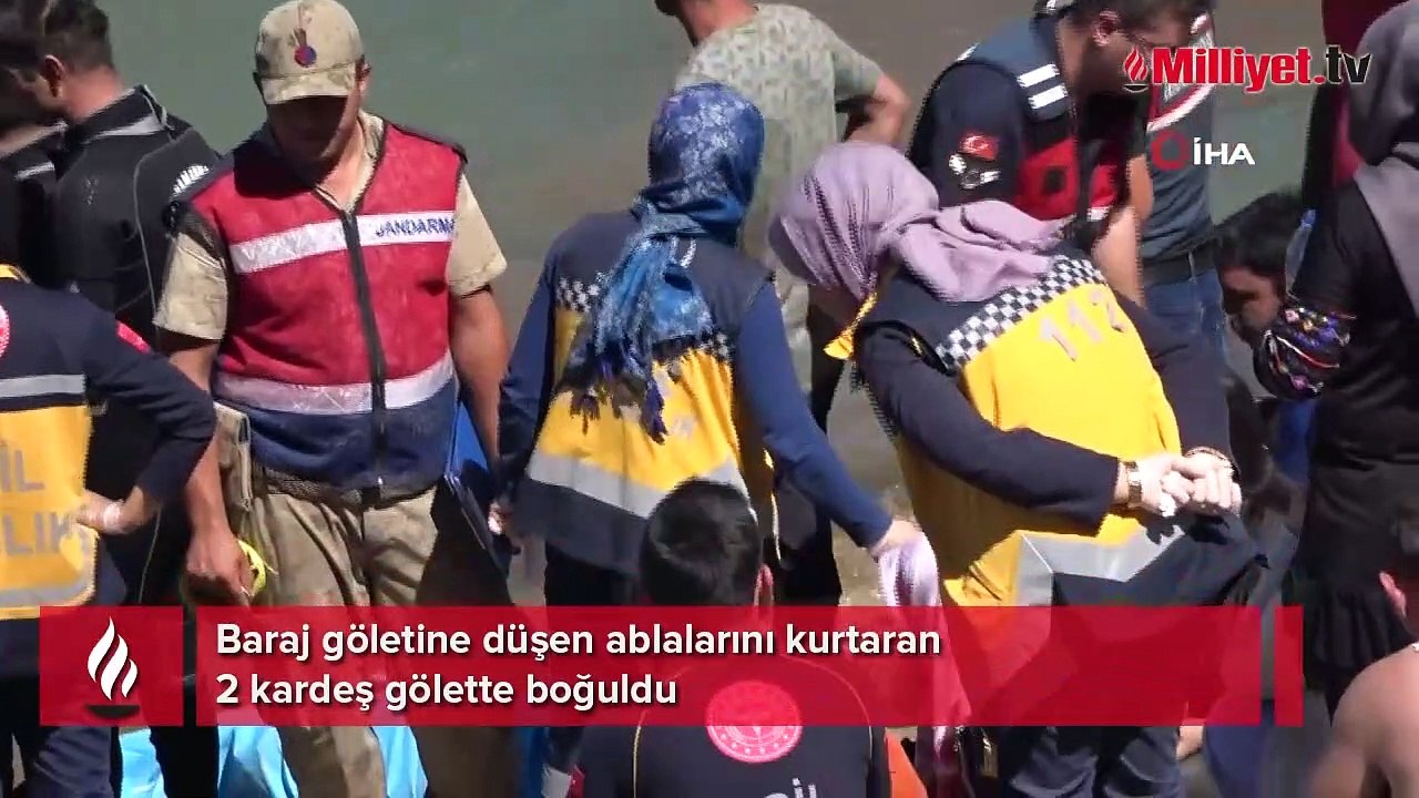 Ablalarını kurtaran 2 kardeş baraj göletinde boğuldu