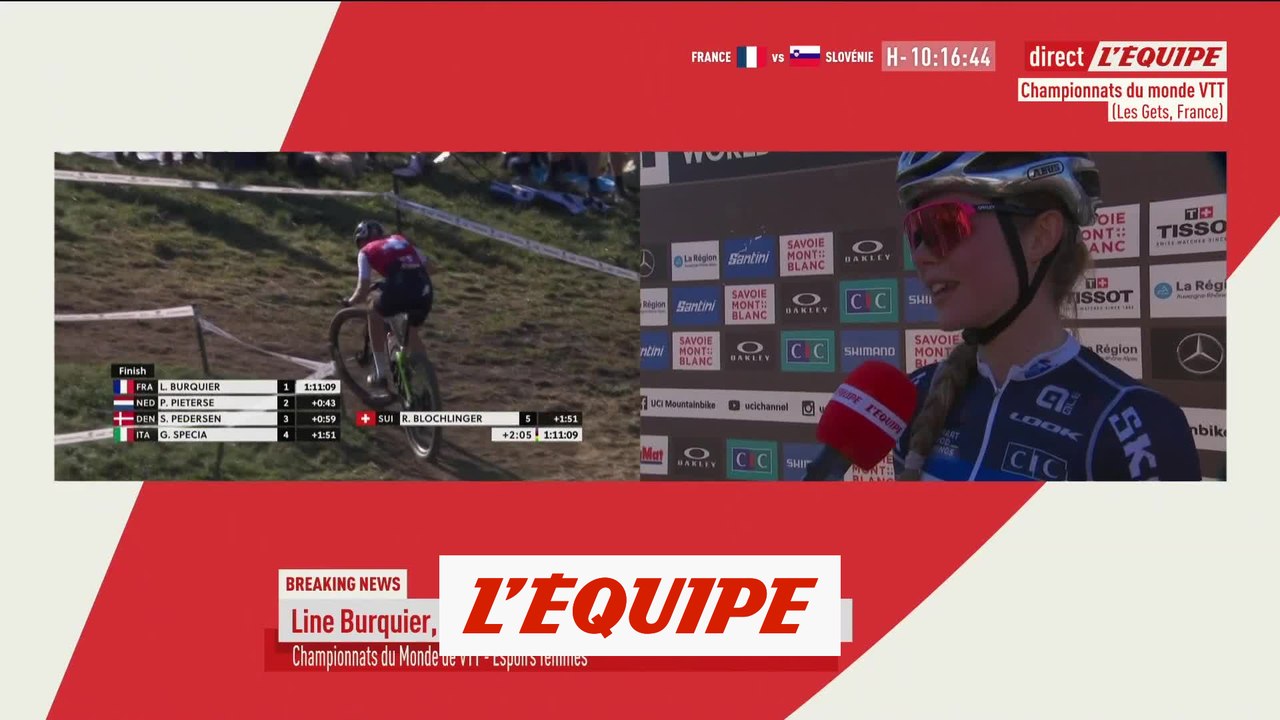 Burquier championne du monde espoirs de VTT cross-country - VTT - Mondiaux (F)