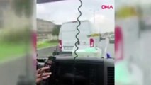 Ambulansa yol vermeyen minibüs şoförüne ceza yağdı