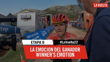 La emoción del ganador / Winner's emotion - Étape 9 / Stage 9 | #LaVuelta22