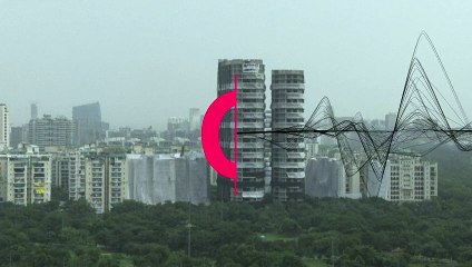 Illegal 100-metre 'twin towers' demolished near Delhi