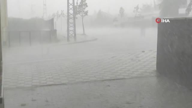 Yozgat haber... Yozgat'ta dolu ve sağanak yağış etkili oldu