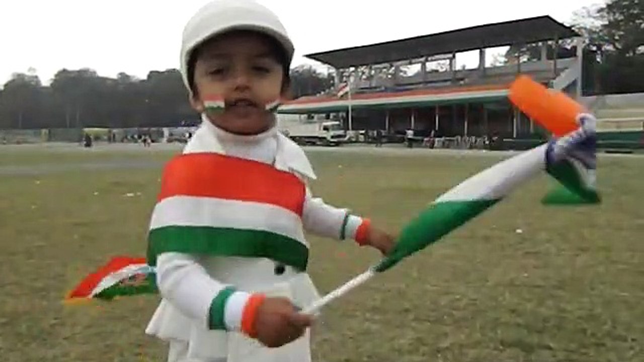 jan gan man (National Anthem) sung by small  baby