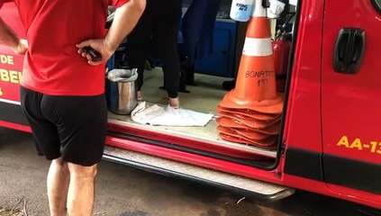 Menina fica ferida ao cair de bicicleta na Rua Paraná, no Bairro Coqueiral