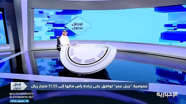 فيديو محلل الأسواق المالية د. سالم باعجاجة شركة جبل عمر تسعى من خلال تحويل الديون لصندوق الإنماء مكة العقاري لزيادة رأس مالها وخفض ديونها - - أور