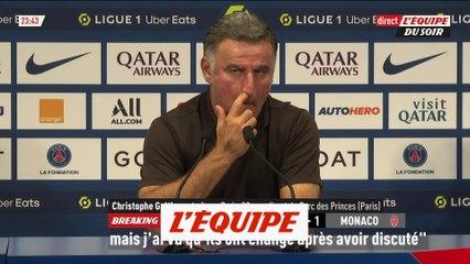Galtier : «Mon équipe a été surprise par ce qu'a proposé Monaco» - Foot - L1 - PSG