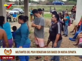 Militantes de Nueva Esparta invitan al pueblo a participar en la renovación de las bases del PSUV