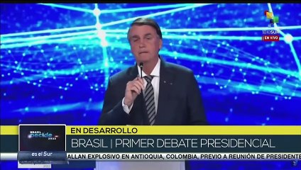 Pdte. Jair Bolsonaro ofrece explicaciones por errores durante su mandato en debate presidencial