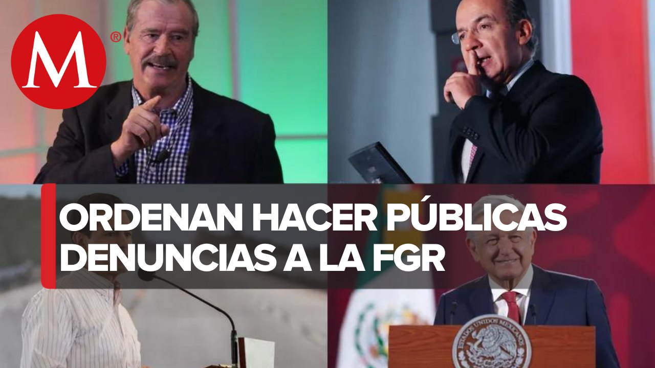 INAI ordena a la FGR informar sobre denuncias contra ex presidentes y AMLO