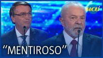 Debate: Bolsonaro e Lula se chamam de mentirosos