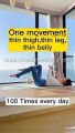 Exercise for slim thighs and hips at home