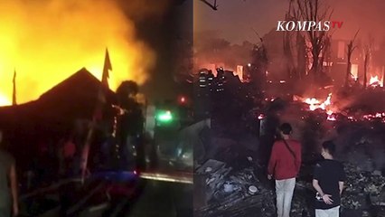 Kebakaran Landa Permukiman di Cakung, Puluhan Rumah Disebut Terbakar