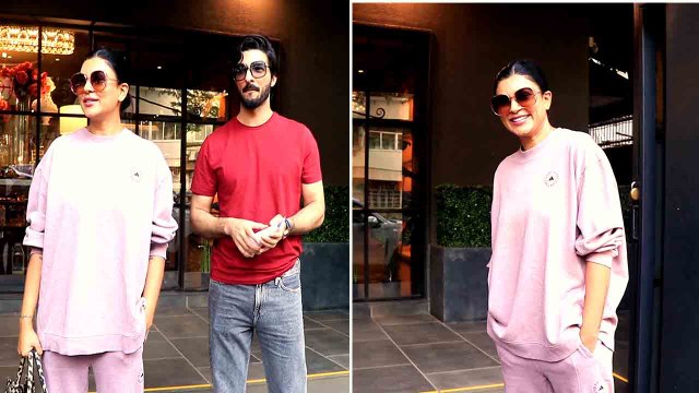Sushmita Sen फिर Ex-BF Rohman Shawl के साथ दिखीं, दोनों निकलें घूमने? Watch Video | FilmiBeat