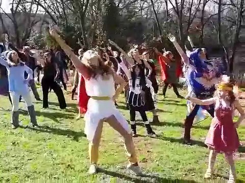 Bega Valley dancers perform at Princesses and Power native planting at Glebe Wetlands