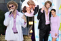 Addison Rae’s mom, 42, and Yung Gravy, 26, kiss on the 2022 MTV VMAs red carpet