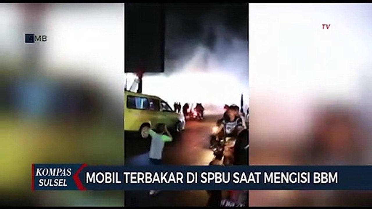 Mobil Terbakar Di Spbu Saat Mengisi Bbm