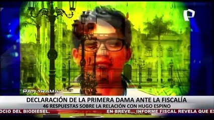 Declaración de la primera dama Lilia Paredes ante la Fiscalía