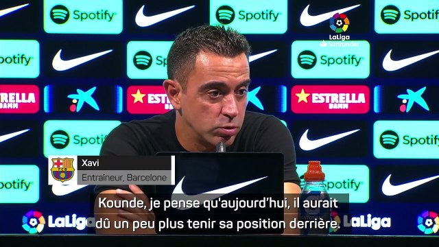 Xavi heureux de la première de Kounde : Un très bon défenseur