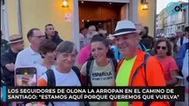 Los seguidores de Olona la arropan en el Camino de Santiago: