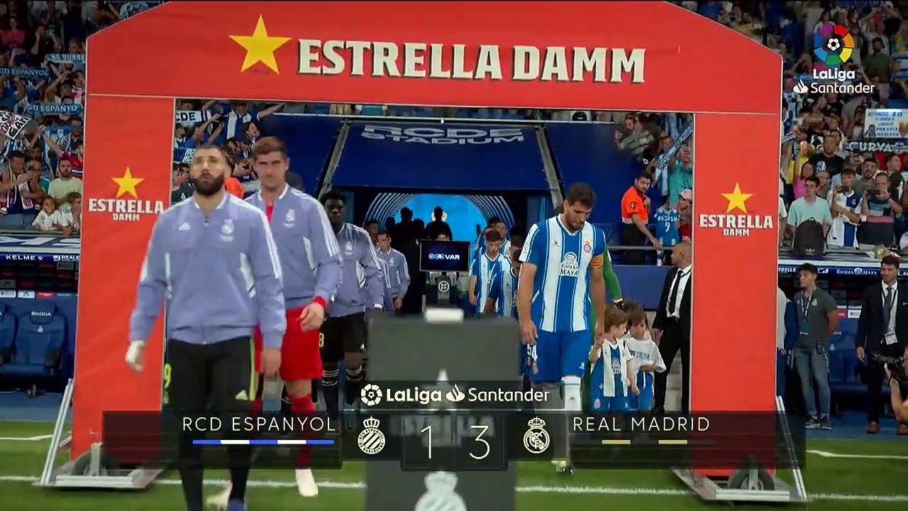 Resumen de RCD Espanyol vs Real Madrid (1-3)
