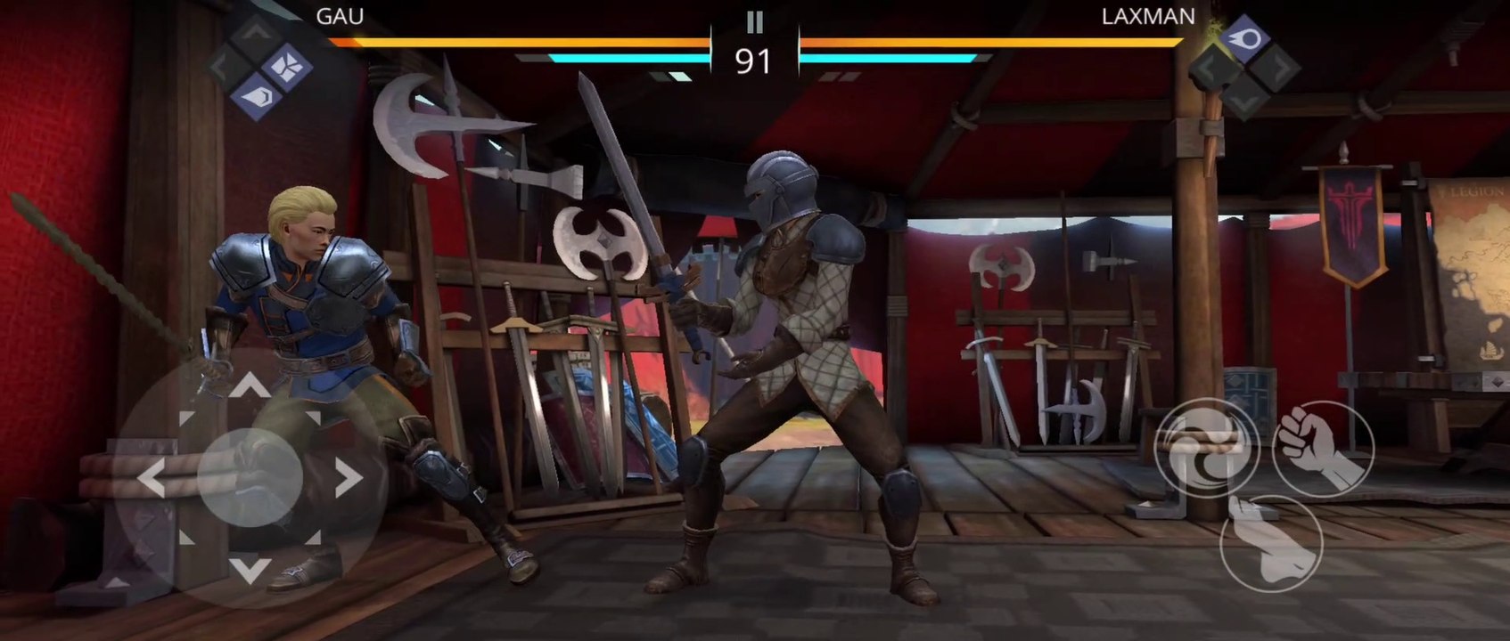 The fight