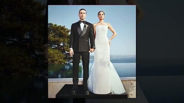 Oğuzhan Koç ile nikah masasına oturan Demet Özdemir'in gelinliği alay konusu oldu