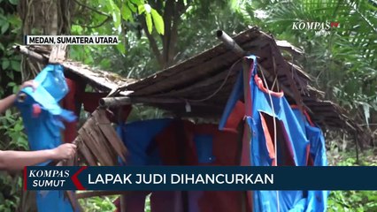 Petugas Gabungan Bongkar Lapak Judi