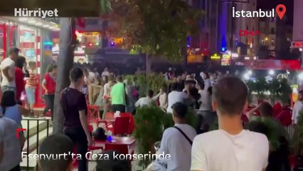 Eseryurt'ta Ceza konserinde kavga çıktı