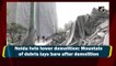 Noida twin tower demolition: Mountain of debris lays bare after demolition