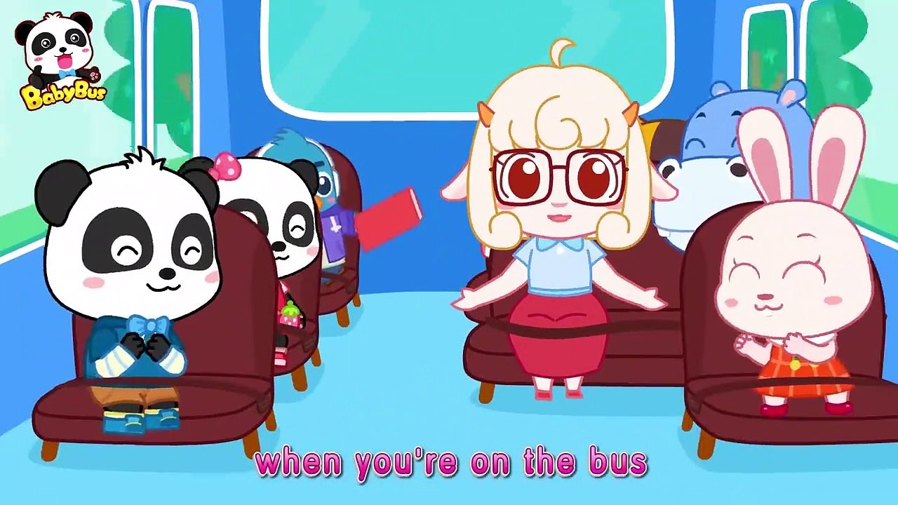 Baby Kitten on the School Bus   Good Habits for...