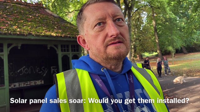 Solar panel sales soar to save money on energy - cost of living crisis