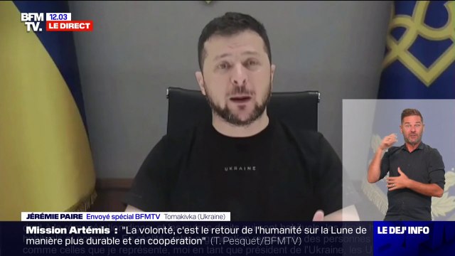 Volodymyr Zelensky, devant le Medef, demande de l'aide pour reconstruire l'Ukraine après les hostilités