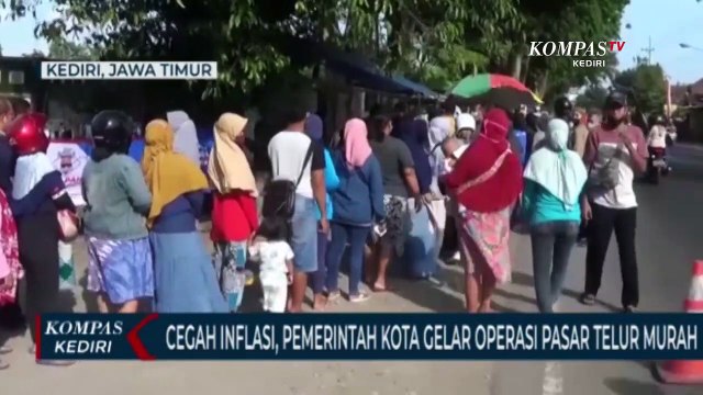 Stabilkan Harga Telur, Pemerintah Kota Kediri Gelar Operasi Pasar Murah