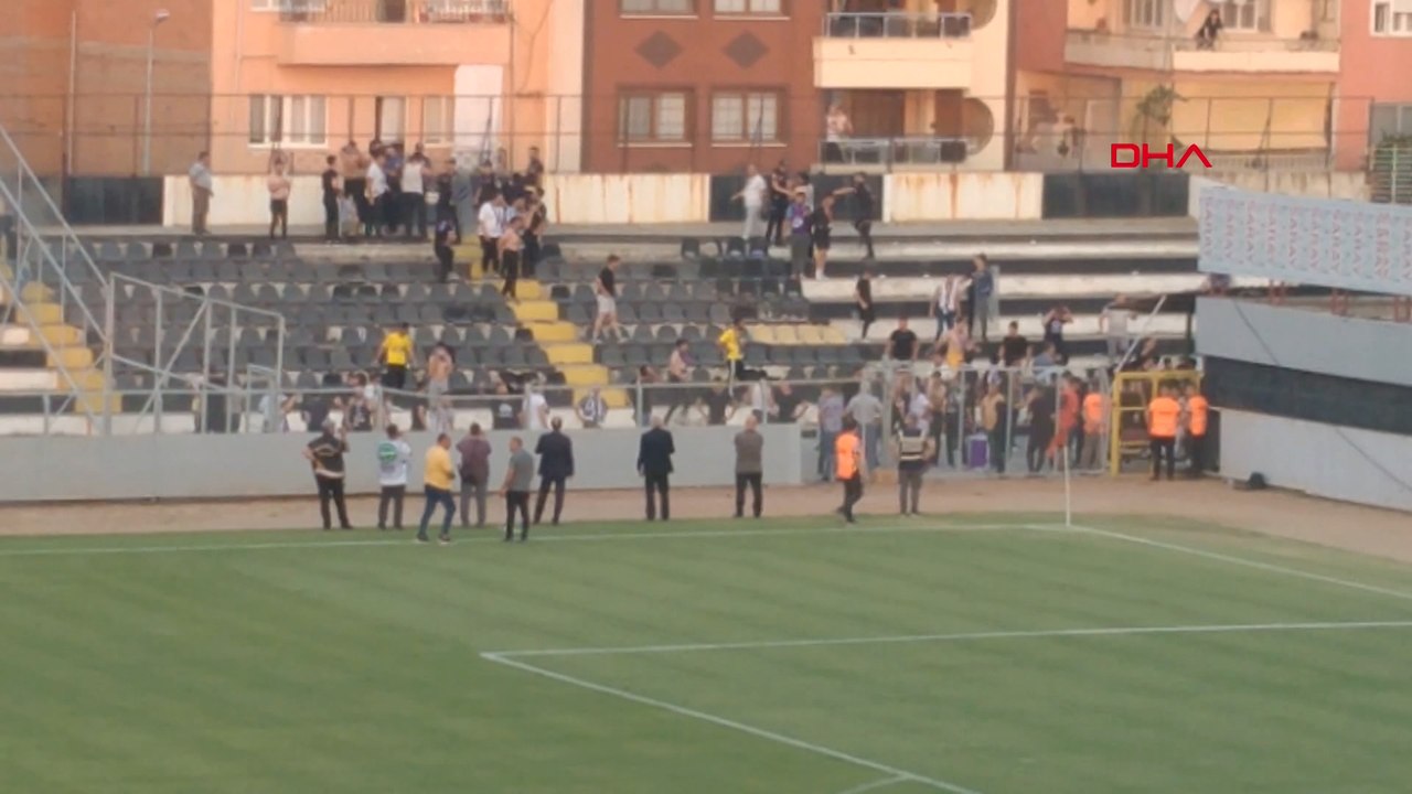 Nazilli'de maç sonu ortalık karıştı