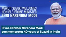Prime Minister Narendra Modi commemorates 40 years of Suzuki in India