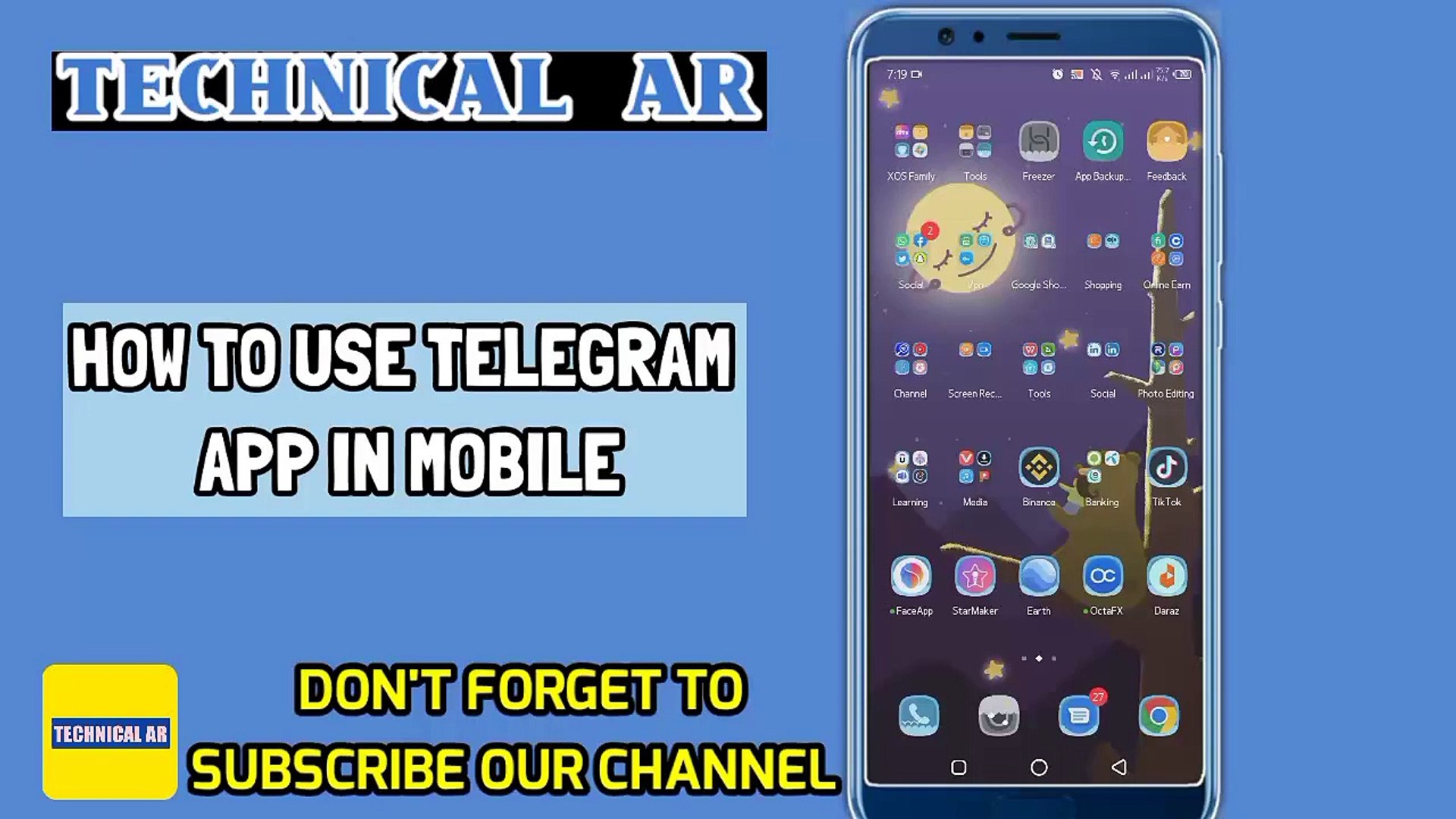 ⁣How to use telegram app