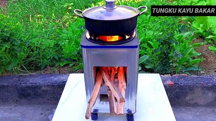 Tungku kayu bakar 55 !! how to make firewood stove