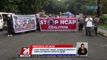 Ilang transport group, nagkilos-protesta laban sa pagpapatupad ng NCAP | 24 Oras