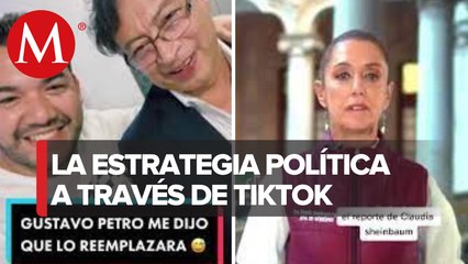 Claudia Sheinbaum diseña estrategia como Gustavo Petro